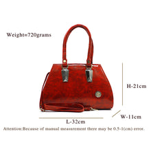 Load image into Gallery viewer, Two In One Single Zip Plain Jelly Finish Ladies HandBag - myStore20202019
