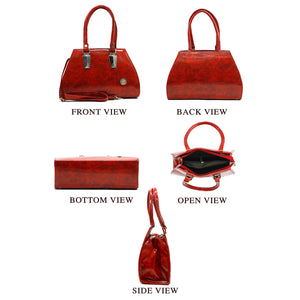 Two In One Single Zip Plain Jelly Finish Ladies HandBag - myStore20202019