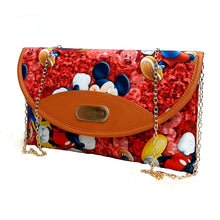 Load image into Gallery viewer, Women&#39;s Clutch With 2In1 Round Flap Multi Color Print Design - myStore20202019
