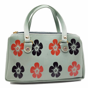 Women's Mini Handbag With Two Colour Floral Print - myStore20202019