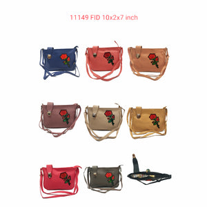 Women's Sling Bag With Rose in Front - myStore20202019